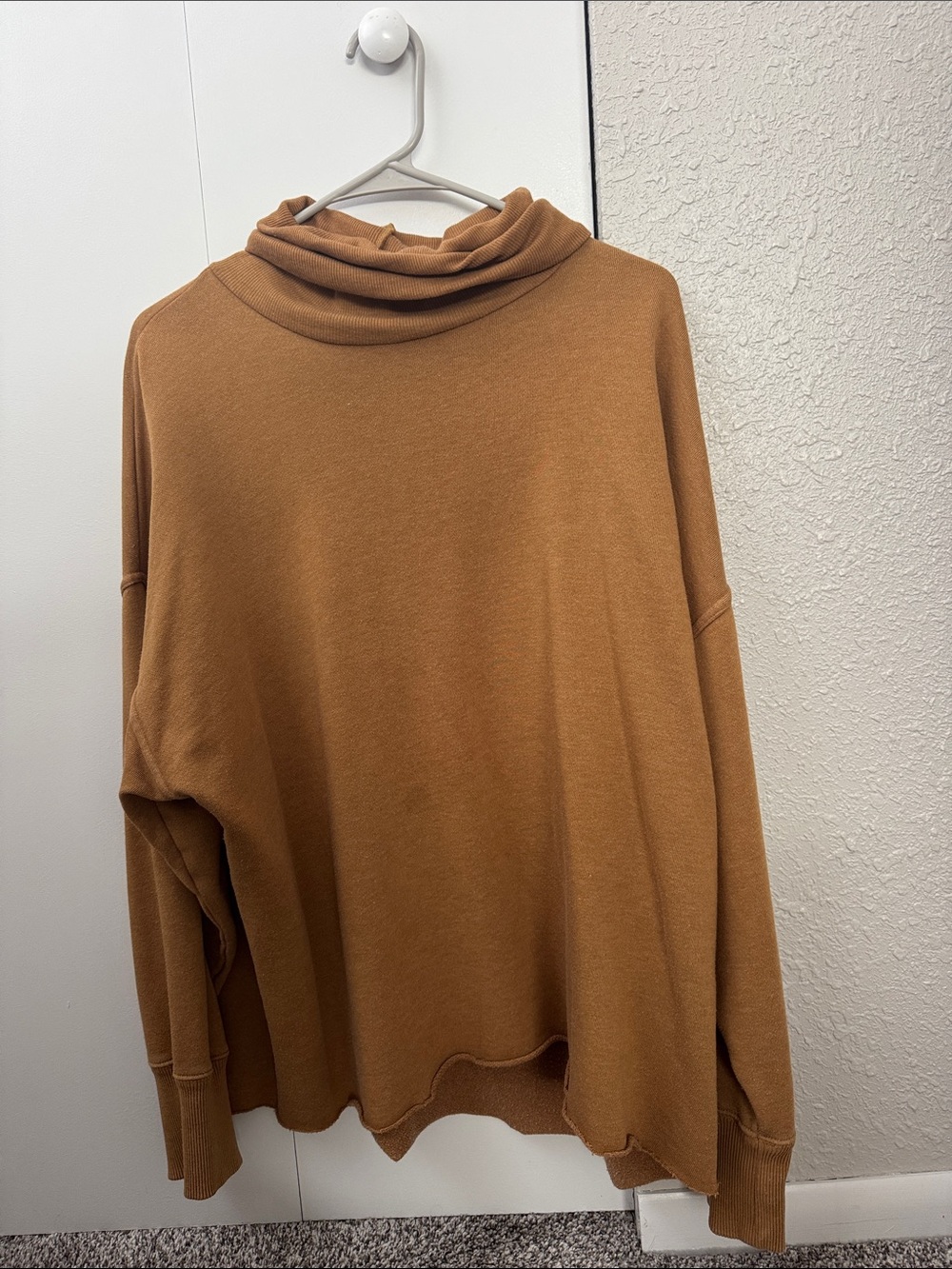 aerie Camel Cowl Neck Sweater